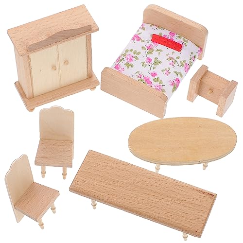 TOYANDONA 1 Satz Mini-Tisch Und Stühle Puppenhausmöbel Aufbewahrung Von Puppenkleidung Zubehör Für Puppenhäuser Puppenstubenmöbel Plan Puppenhaus Puppenmöbel Für Holz TOYANDONA 1 Satz Mini-Tisch Und Stühle Puppenhausmöbel Aufbewahrung Von Puppenkleidung Zubehör Für Puppenhäuser Puppenstubenmöbel Plan Puppenhaus Puppenmöbel Für Holz von TOYANDONA