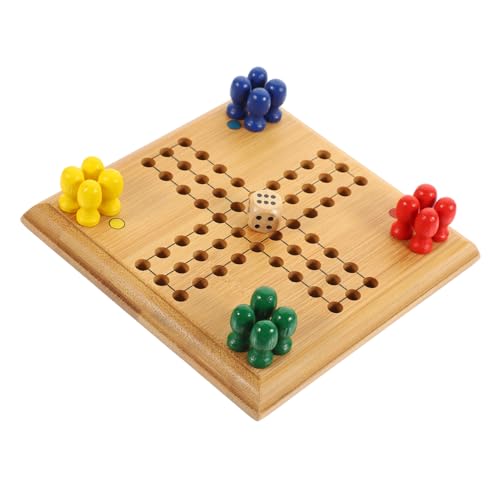 TOYANDONA Fliegendes Schachspiel für Kinder Tragbares Bambus Schachspielzeug Kleines Tischschachspiel Mehrzweck Brettspiel für Reisen und Partys TOYANDONA Fliegendes Schachspiel für Kinder Tragbares Bambus Schachspielzeug Kleines Tischschachspiel Mehrzweck Brettspiel für Reisen und Partys von TOYANDONA
