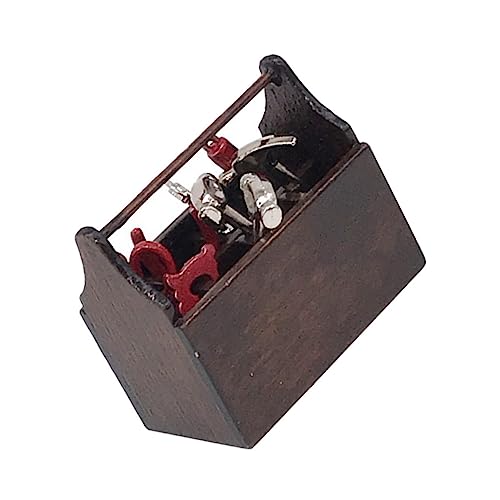 TOYANDONA Miniatur-reparatursatz Mini-werkzeugsatz Für Puppenhaus Miniatur-hauszubehör Aus Holz Für Jungen Und Mädchen von TOYANDONA