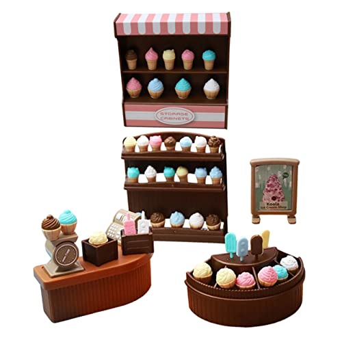 TOYANDONA Miniatur-Eiscreme-Spielzeug Mini-eisdiele Für Jungen Und Mädchen Landschaftsdekor TOYANDONA Miniatur-Eiscreme-Spielzeug Mini-eisdiele Für Jungen Und Mädchen Landschaftsdekor von TOYANDONA