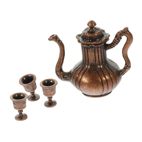 TOYANDONA 1 Satz Mini-kaffeetasse Miniatur- Küche Rollenspiel Küche Spielset Miniaturutensilien Mini-teetassen Mini-hausdekoration Rollenspielset Mini-tassen Legierung von TOYANDONA