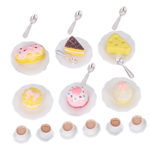 TOYANDONA Realistisches Miniatur-kaffeetassen-Kuchen-Set Im Maßstab 1:12 Küchen-Miniatur- TOYANDONA Realistisches Miniatur-kaffeetassen-Kuchen-Set Im Maßstab 1:12 Küchen-Miniatur- von TOYANDONA