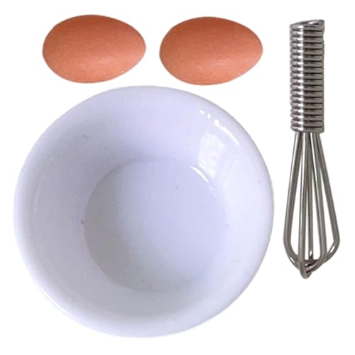 TOYANDONA 1satz Miniatur Eier Mixer Mit Mini Rührbesen Schüssel Und Eiern Für Küchendekoration Und Spielzeug Zubehör Für TOYANDONA 1satz Miniatur Eier Mixer Mit Mini Rührbesen Schüssel Und Eiern Für Küchendekoration Und Spielzeug Zubehör Für von TOYANDONA