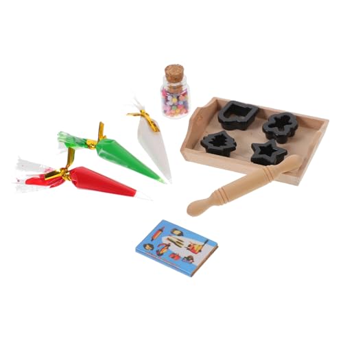 TOYANDONA 1 Satz Miniatur -Küchenrequisiten Puppe Küchenutensilien-Set spielzeuge Mini Küchen Backspielzeug Simulation Mini-Modell Simulation Backwerkzeuge Backmodell Harz Schwarz von TOYANDONA