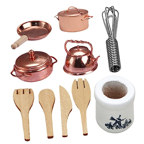 TOYANDONA 1 Satz Miniatur Küchenspielzeug für Puppenhäuser Teiliges Set aus Dekorative Kochgeschirr für Pädagogisches für Kleinkinder und Kreative Spielstunden von TOYANDONA
