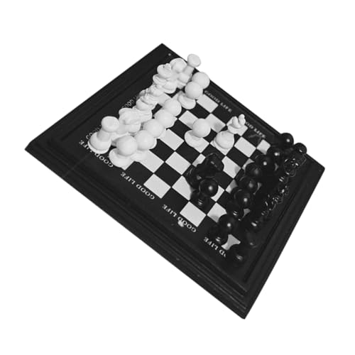 TOYANDONA 1 Satz Miniatur-Schachbrettmodell mini Schachbrett schachfiguren deko Schachfiguren für Puppenhaus Schachbrett Modell Miniaturschachspiel Dame-Brettspiel für Legierung von TOYANDONA