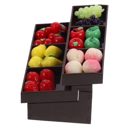 TOYANDONA Miniatur Supermarktregal Puppenhaus Miniaturmöbel Kleiner Obst und Gemüseausstellungsregal Dekorationsmodell für Mikrolandschaft Fotografie Requisiten Plastik für Kleine Stoffpuppe TOYANDONA Miniatur Supermarktregal Puppenhaus Miniaturmöbel Kleiner Obst und Gemüseausstellungsregal Dekorationsmodell für Mikrolandschaft Fotografie Requisiten Plastik für Kleine Stoffpuppe von TOYANDONA