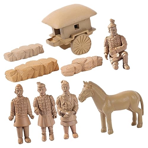 TOYANDONA 1 Satz Miniaturfiguren Gartenstatue-Ornament Exquisite Pferdedekorationen Desktop Krieger terrarienerde Terracotta Kunststoff Handwerk Kunsthandwerksstatue aus Kunststoff PVC TOYANDONA 1 Satz Miniaturfiguren Gartenstatue-Ornament Exquisite Pferdedekorationen Desktop Krieger terrarienerde Terracotta Kunststoff Handwerk Kunsthandwerksstatue aus Kunststoff PVC von TOYANDONA