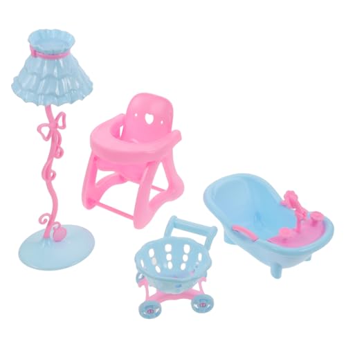 TOYANDONA 1 Satz Miniaturmöbel Set für Puppenhaus mit Badewanne Hochstuhl Einkaufswagen Tischlampe Teiliges Set für Kreatives Rollenspiel für Mädchen TOYANDONA 1 Satz Miniaturmöbel Set für Puppenhaus mit Badewanne Hochstuhl Einkaufswagen Tischlampe Teiliges Set für Kreatives Rollenspiel für Mädchen von TOYANDONA