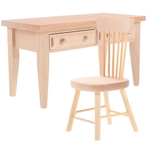 TOYANDONA Puppenhaus-miniaturmöbel-Set 4-teilig Mini-Tisch Stuhl Schreibtisch Für Jungen- Und Mädchenzimmer Für Miniatur- TOYANDONA Puppenhaus-miniaturmöbel-Set 4-teilig Mini-Tisch Stuhl Schreibtisch Für Jungen- Und Mädchenzimmer Für Miniatur- von TOYANDONA