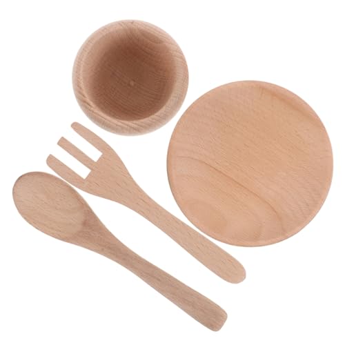 TOYANDONA 1 Satz Montessori Holzspielzeug Set für Küchenutensilien und Kochgeschirr für Rollenspiele Teller Löffel für Kreative und Lehrreiche TOYANDONA 1 Satz Montessori Holzspielzeug Set für Küchenutensilien und Kochgeschirr für Rollenspiele Teller Löffel für Kreative und Lehrreiche von TOYANDONA