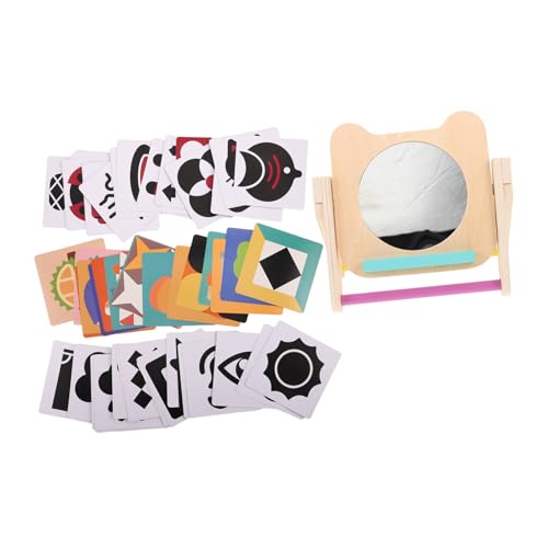 TOYANDONA 1 Satz Montessori Lernspielzeug Set für Junge Mädchen Monate Kognitionsspielzeug mit Spiegel und Karten für Frühkindliche Entwicklung für Interaktive Eltern Junge Mädchen TOYANDONA 1 Satz Montessori Lernspielzeug Set für Junge Mädchen Monate Kognitionsspielzeug mit Spiegel und Karten für Frühkindliche Entwicklung für Interaktive Eltern Junge Mädchen von TOYANDONA