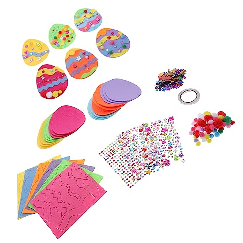 TOYANDONA 1 Satz Osterei-bastelset Gastgeschenke Für Ostern Festival-Party-zubehör Ostern Bastelset Ostervorräte Ostern DIY Bastelset DIY Osterdeko-Set Plastik von TOYANDONA