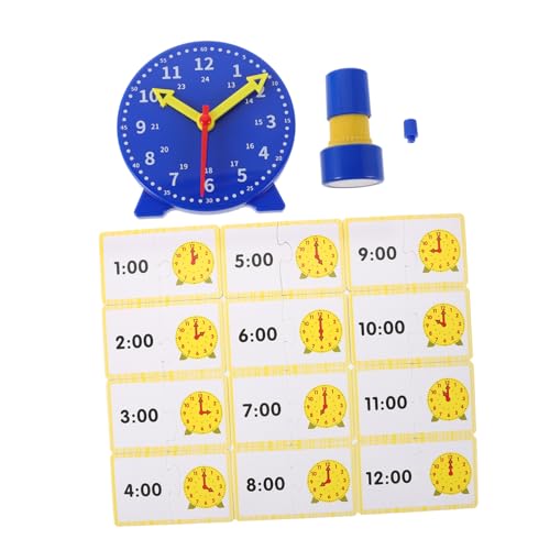 TOYANDONA 1 Satz Pädagogisches Uhrenmodell mit Stempel Zeitkarten und Analoger Anzeige für Grundschule und Zuhause Uhrzeit zu Lernen Üben TOYANDONA 1 Satz Pädagogisches Uhrenmodell mit Stempel Zeitkarten und Analoger Anzeige für Grundschule und Zuhause Uhrzeit zu Lernen Üben von TOYANDONA