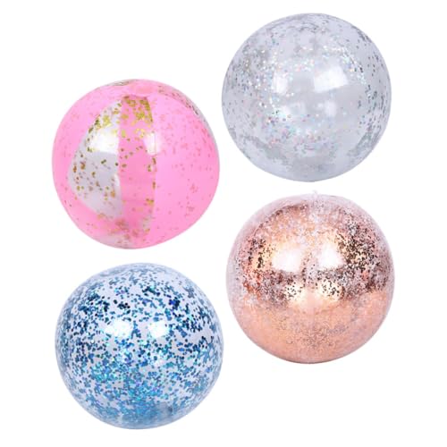 TOYANDONA 1 Satz Pailletten Strandball Strandparty Spielbälle Gebläse Hüpfball Pailletten Pool Paddel Pool Float Schwimmbeckenbälle Hüpfballon Aufblasbar Pvc 4 Stück TOYANDONA 1 Satz Pailletten Strandball Strandparty Spielbälle Gebläse Hüpfball Pailletten Pool Paddel Pool Float Schwimmbeckenbälle Hüpfballon Aufblasbar Pvc 4 Stück von TOYANDONA