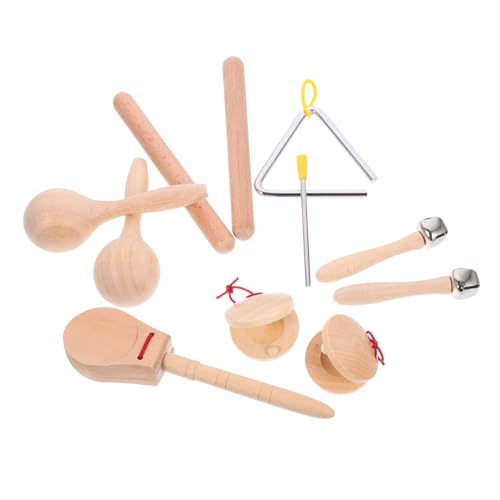 TOYANDONA 1 Satz Perkussionsspielzeug aus Holz kinderinstrumente musikinstrumente Holzrassel Set musikalische Trommel für Schlaginstrument Holz -Percussion -Instrument Metall TOYANDONA 1 Satz Perkussionsspielzeug aus Holz kinderinstrumente musikinstrumente Holzrassel Set musikalische Trommel für Schlaginstrument Holz -Percussion -Instrument Metall von TOYANDONA