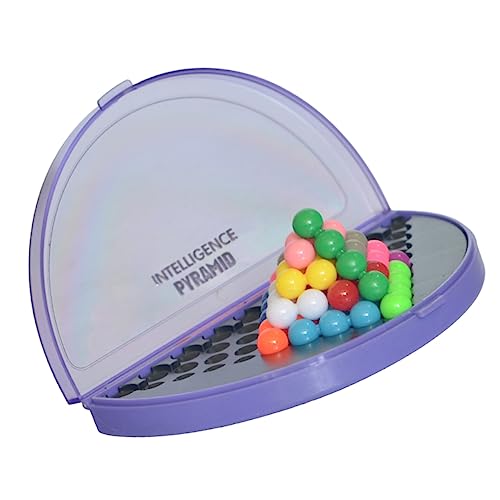 TOYANDONA 1 Satz Perlen Logisches Logisches Spielspielzeug Aus Pyramidenperlen Intelligenzspielzeug Für Violett von TOYANDONA