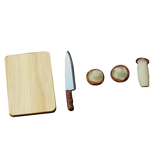 TOYANDONA 1 Satz Pilzschneidebrettmodell Mini Schneidebrett, Lebensmittelzubehör Lebensmittelspielzeug Küche Geschirr Puppenhaus-Dekore Plastik TOYANDONA 1 Satz Pilzschneidebrettmodell Mini Schneidebrett, Lebensmittelzubehör Lebensmittelspielzeug Küche Geschirr Puppenhaus-Dekore Plastik von TOYANDONA