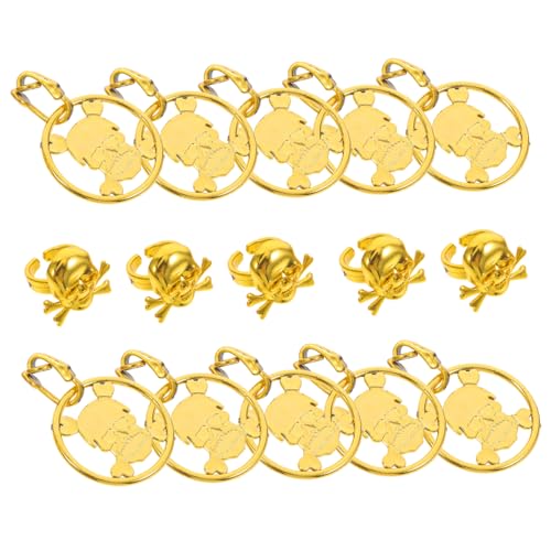 TOYANDONA 1 Satz Piratenzubehör goldener ring halloween deko Schädel Ringe Halloween Schmuckset Halloween Verkleidung Zubehör -Requisite dekorative Ohrringe Piraten-Ohrringe Plastik TOYANDONA 1 Satz Piratenzubehör goldener ring halloween deko Schädel Ringe Halloween Schmuckset Halloween Verkleidung Zubehör -Requisite dekorative Ohrringe Piraten-Ohrringe Plastik von TOYANDONA