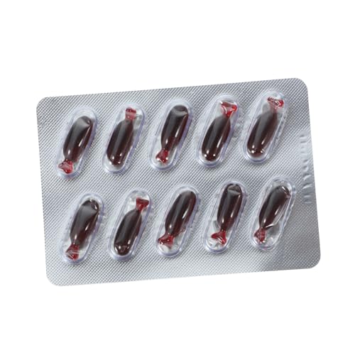 TOYANDONA 1 Satz Plasmakapseln Halloween Blutpillen Gesichtsfarben Gefälscht Schwämme Für Gesichtsfarbe Streich Spaß Halloween-partygeschenke Lustig Neonfarbe Rot Essbare Gelatine von TOYANDONA