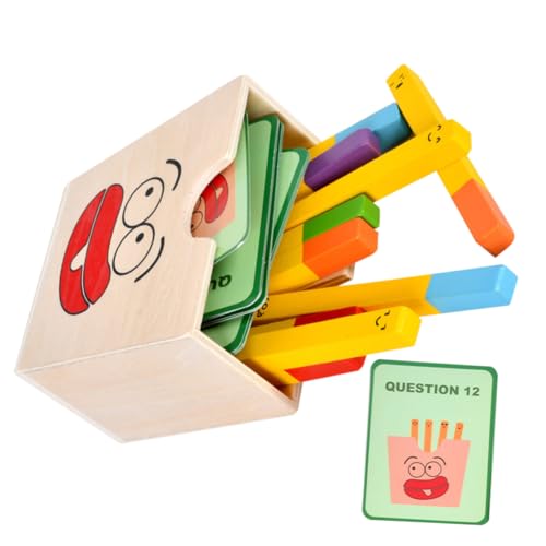 TOYANDONA 1 Satz Pommes Frites Passendes Interessantes Farblich Passendes Frühpädagogisches Passendes Sinnesspielzeug Für Die Früherziehung Holz von TOYANDONA