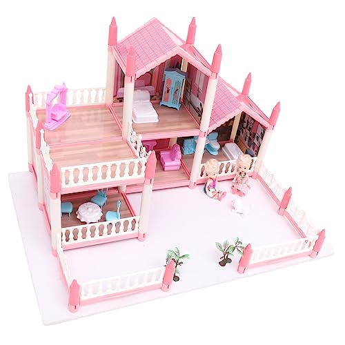 TOYANDONA 1 Satz Prinzessin Castle simuliertes Villenspielzeug zusammenbauen Miniaturgebäudekits DIY-Miniaturhaus-Bausätze Mini Dollhouse Models Kit Plastik Rosa TOYANDONA 1 Satz Prinzessin Castle simuliertes Villenspielzeug zusammenbauen Miniaturgebäudekits DIY-Miniaturhaus-Bausätze Mini Dollhouse Models Kit Plastik Rosa von TOYANDONA