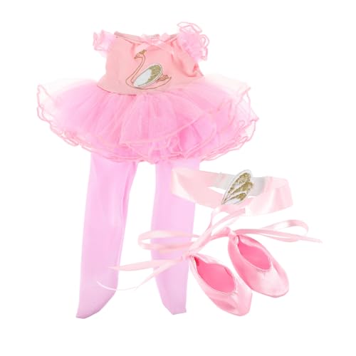 TOYANDONA Komplettes Puppen-Ballett-Set Prinzessinnen-puppenset Babypuppe Mit Rock Schuhen Und Haar-Accessoires von TOYANDONA