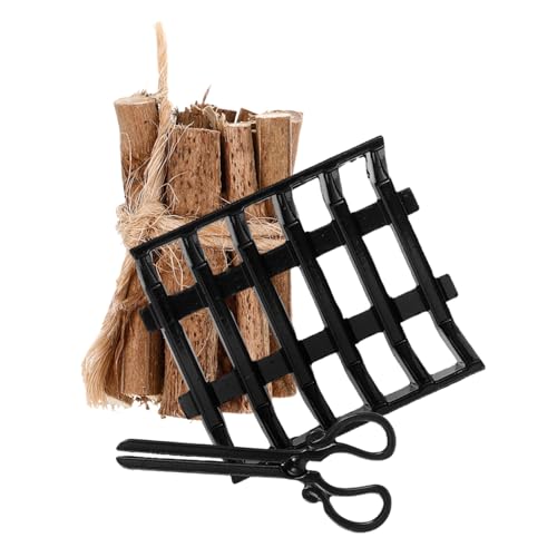 TOYANDONA Miniatur Brennholz Rack Brennholz Tong Handwerk Für Puppenhaus Einrichtung von TOYANDONA