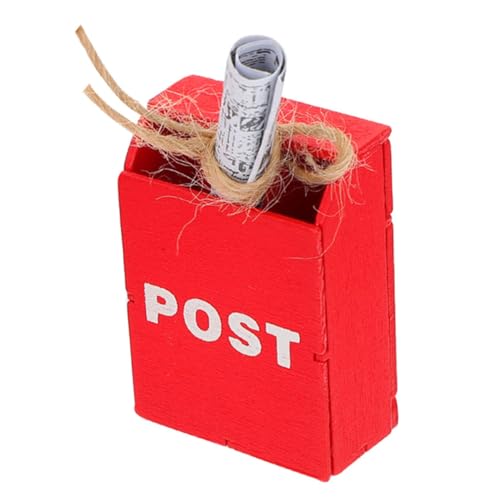 TOYANDONA 1 Satz Puppenhaus-Miniatur-briefkasten-szenenzubehör, Miniatur-briefkasten, Zeitungsornamente von TOYANDONA