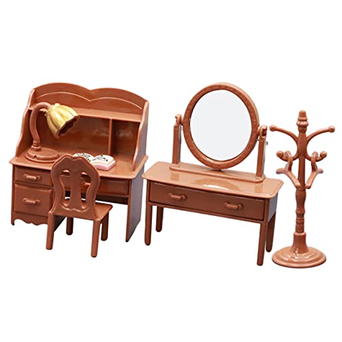 TOYANDONA 1 Satz Puppenhaus Schreibtisch für kinderspielzeug Spielhaus Zubehör Miniatur Zubehör für den Puppenhausgarten Mini-Möbelmodell winziges Stuhlmodell Plastik Brown TOYANDONA 1 Satz Puppenhaus Schreibtisch für kinderspielzeug Spielhaus Zubehör Miniatur Zubehör für den Puppenhausgarten Mini-Möbelmodell winziges Stuhlmodell Plastik Brown von TOYANDONA