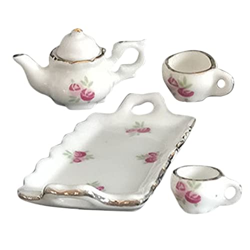 TOYANDONA 1 Satz Puppenhaus-Teeservice Bausätze Tea Set for teeflasche besteck puppenhaus zubehör Miniaturgeschirr aus Keramik Teetassen aus Keramik Weiß TOYANDONA 1 Satz Puppenhaus-Teeservice Bausätze Tea Set for teeflasche besteck puppenhaus zubehör Miniaturgeschirr aus Keramik Teetassen aus Keramik Weiß von TOYANDONA