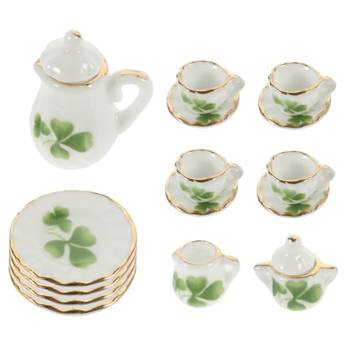 TOYANDONA 15pcs Mini Tee Tasse Set Miniatur Tee Topf Für Puppenhaus Pretend Spielen Zubehör TOYANDONA 15pcs Mini Tee Tasse Set Miniatur Tee Topf Für Puppenhaus Pretend Spielen Zubehör von TOYANDONA