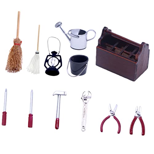 TOYANDONA Mini Werkzeugkasten Set Für Miniatur Puppenhaus 12 Teiliges Miniatur Werkzeug Zubehör Für Tiny House Und Kreative Bastelprojekte TOYANDONA Mini Werkzeugkasten Set Für Miniatur Puppenhaus 12 Teiliges Miniatur Werkzeug Zubehör Für Tiny House Und Kreative Bastelprojekte von TOYANDONA