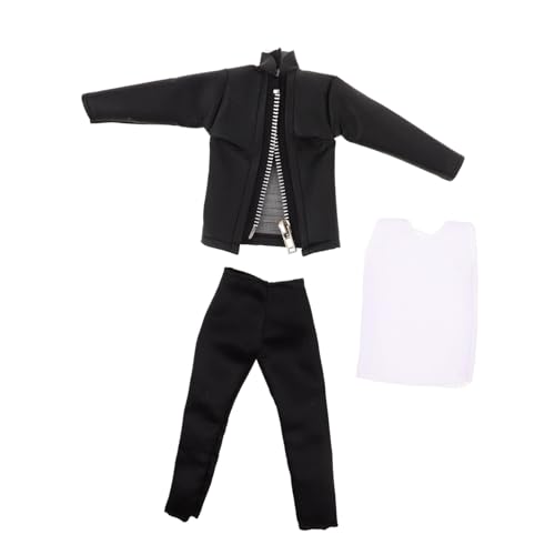 1 Satz Puppenkleidung PU Jacke und Hosen Set Stilvolles Prinzenkostüm Zubehör für Jungenpuppen für Rollenspiele und Sammler 1 Satz Puppenkleidung PU Jacke und Hosen Set Stilvolles Prinzenkostüm Zubehör für Jungenpuppen für Rollenspiele und Sammler von TOYANDONA