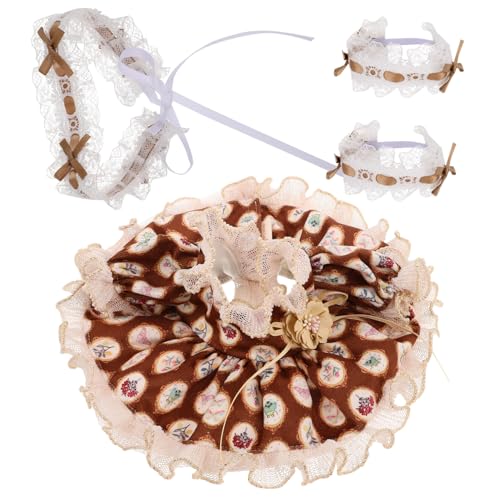 TOYANDONA 1 Satz Puppenkleidung Prinzessinkleid Puppen Plüschkleider Partykleider Puppen Kleid-Ersatz-Requisite kleines Kleid für Puppe Puppenkleid Stoff von TOYANDONA