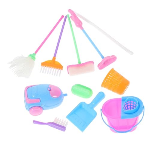 TOYANDONA 1 Satz Puppenzubehör Kleinkind Vorgeben Kinderspielzeug Tu So, Als Würdest Du Putzen Mini-Sachen Putzen Bevorzugen Kinderzubehör Plastik von TOYANDONA