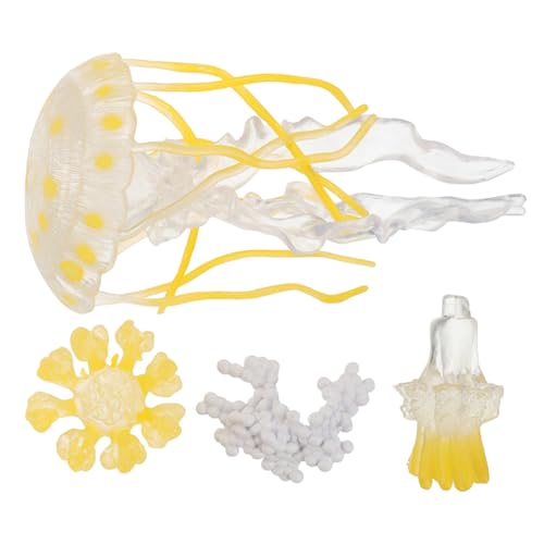 TOYANDONA 1satz Jellyfish Lernspielzeug Für Junge Mädchen Simulierte Meeresbewohner Figur Für Aquarium-Dekoration Und Interaktive Bildungsaktivitäten Im Vorschulalter von TOYANDONA