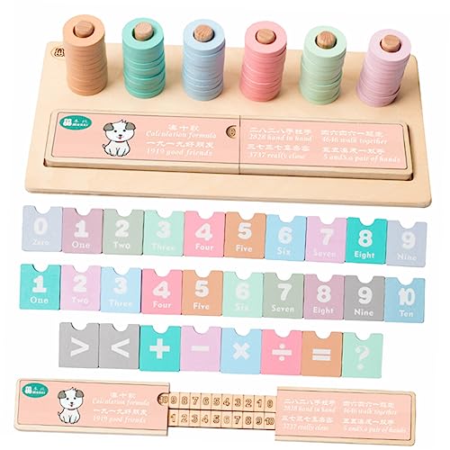 TOYANDONA Mathe-Spielzeug Für Jungen Und Mädchen Rechenschieber Aus Holz Lernrechner Chinesischer Abakus Zum Lernen Und Spaß TOYANDONA Mathe-Spielzeug Für Jungen Und Mädchen Rechenschieber Aus Holz Lernrechner Chinesischer Abakus Zum Lernen Und Spaß von TOYANDONA