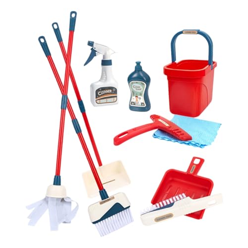 TOYANDONA 1 Satz Reinigungswerkzeuge für Einschließlich Mop Besen Kehrschaufel und Eimer Hauswirtschaftsset für Jungen und Mädchen TOYANDONA 1 Satz Reinigungswerkzeuge für Einschließlich Mop Besen Kehrschaufel und Eimer Hauswirtschaftsset für Jungen und Mädchen von TOYANDONA