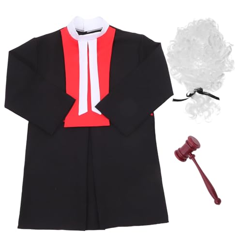 TOYANDONA 1 Satz Richteruniform für Perückenrichter halloweenkostüme für halloweenkostüme+für+ richten Hammer und Perücke Richterkostüm für Kleinkinder TOYANDONA 1 Satz Richteruniform für Perückenrichter halloweenkostüme für halloweenkostüme+für+ richten Hammer und Perücke Richterkostüm für Kleinkinder von TOYANDONA