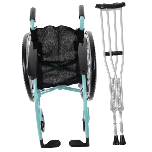 TOYANDONA Miniatur Modell Set Für Puppenhäuser Faltbare Puppen Und Krücken Zubehör Ideal Für Und BJD Figuren Für Kreative Rollenspiele von TOYANDONA