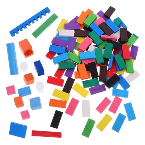 TOYANDONA 1 Satz Satz Domino- holzspielzeug lernspielzeug Pädagogisches aus Domino dominofräse bausteine Kinderspielzeug Kinderaccessoire von TOYANDONA