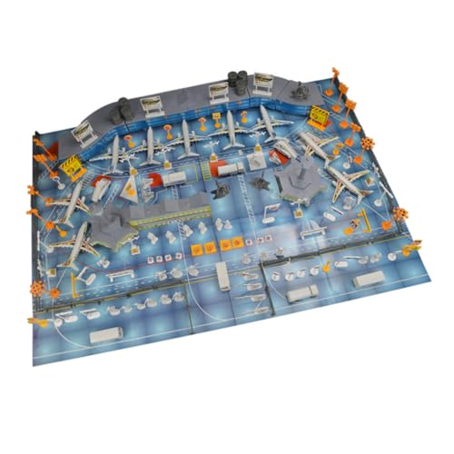 TOYANDONA 1 Satz Satz Flughafen-Szene eingestellt flugspielzeug Flugzeuge- für Flugzeug Dekoration Planes Modell Ebene Kinderspielzeug Flugzeugspielzeug PVC von TOYANDONA