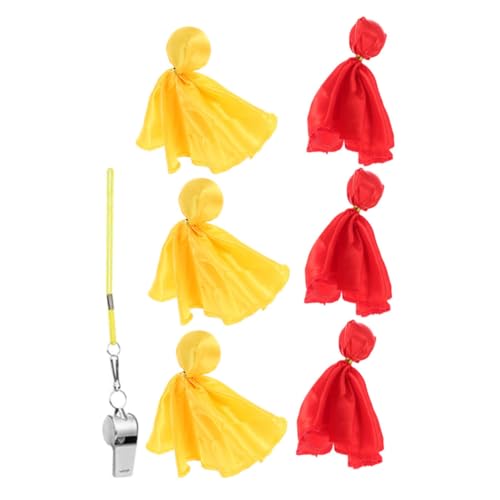 TOYANDONA Komplettes Fußball-elfmeterfahnen-Set Schiedsrichter-elfmeterfahnen Fußball-elfmeterfahnen Pfeife Für Fußball-Schiedsrichter-zubehör von TOYANDONA