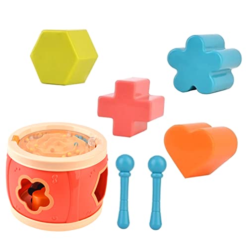 TOYANDONA 1 Satz Schlagtrommel Trommel Für Snare-Drum-trommelstöcke Bildung Percussion-Instrument Schlaginstrumente Trommel Marsch-Snare-Drum-Sticks Spielzeugtrommeln Rot Plastik von TOYANDONA