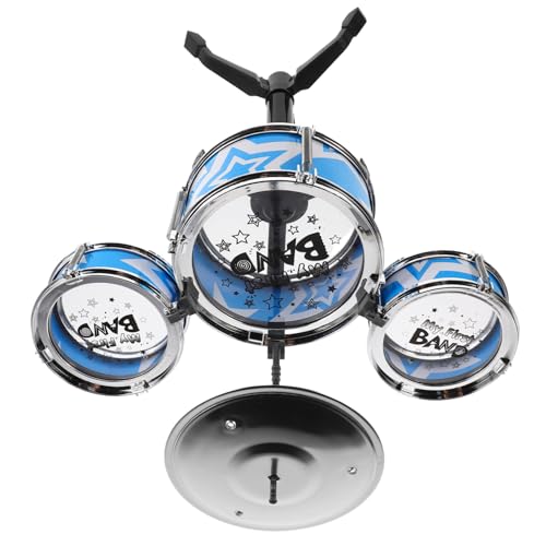 TOYANDONA 1 Satz Schlagzeug für Jazz-Schlagzeug-Set Rhythmus musikalisches Trommel Set blau Musikspielzeug für Schlagzeug für Kleinkinder Plastik Blue TOYANDONA 1 Satz Schlagzeug für Jazz-Schlagzeug-Set Rhythmus musikalisches Trommel Set blau Musikspielzeug für Schlagzeug für Kleinkinder Plastik Blue von TOYANDONA