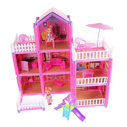 TOYANDONA 1 Satz Schloss selber Bauen interaktives spielhaus Toys for Kinderzimmer Dekoration Toys Plastikvilla- kreatives Plastikhaus Rosa TOYANDONA 1 Satz Schloss selber Bauen interaktives spielhaus Toys for Kinderzimmer Dekoration Toys Plastikvilla- kreatives Plastikhaus Rosa von TOYANDONA