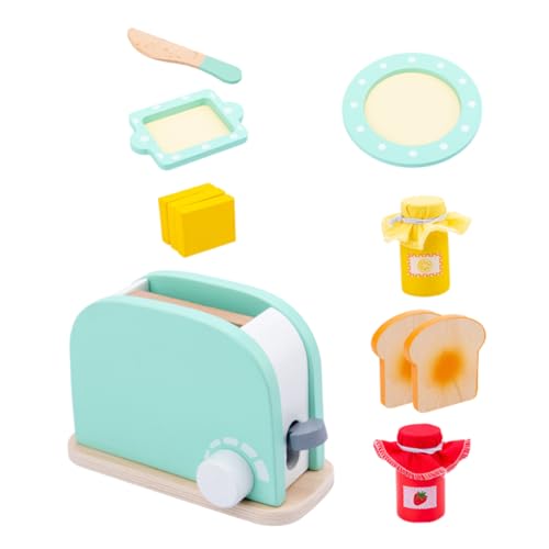 TOYANDONA 1 Satz Simulations-küchenspielzeug Süßes Band Schränke Essen Süßigkeitentablett Pole Rustikales Schaukelregal Organizer Zur Aufbewahrung Von Besteck Puzzle-schürze Holz von TOYANDONA