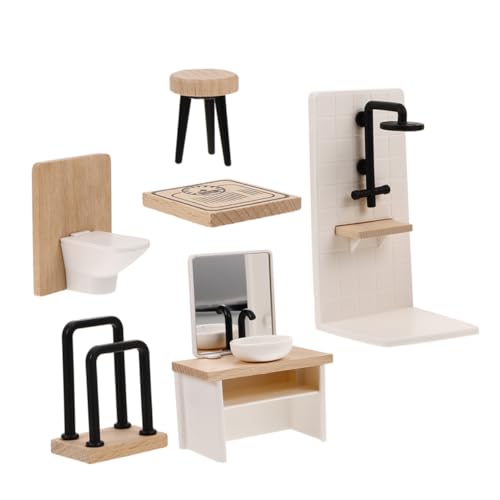 TOYANDONA 1 Satz Simulierte Kleinmöbel dekoratives Spielzeughaus Puppenzimmer Spielzeughaus Mesh-Kindergarten Puppenhaus Bad Zubehör Puppenhaus Deko Set Mini-Badezimmer Mini-Möbel Plastik TOYANDONA 1 Satz Simulierte Kleinmöbel dekoratives Spielzeughaus Puppenzimmer Spielzeughaus Mesh-Kindergarten Puppenhaus Bad Zubehör Puppenhaus Deko Set Mini-Badezimmer Mini-Möbel Plastik von TOYANDONA