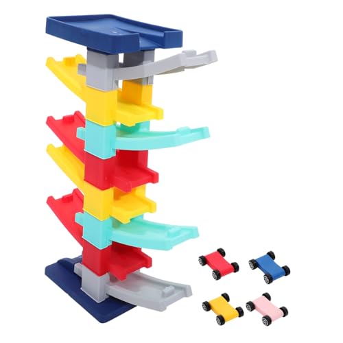 TOYANDONA 1 Satz Simulierter Parkplatz autospielzeug für Autobahnspielzeug -Set kinderspielzeug Rampenrennen- Kleinkind-Rennstrecke Autogleitbahn Abs von TOYANDONA